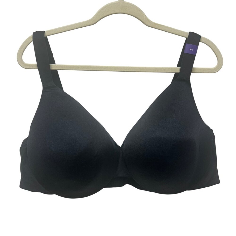 NWT Catherines Intimates Full Coverage Smooth Underwire Bra 52C Nylon/Spandex Bl